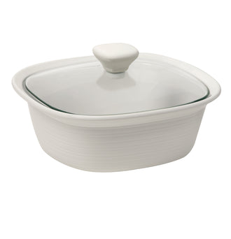 Corningware® Etch White 1.4L Oval Covered Casserole