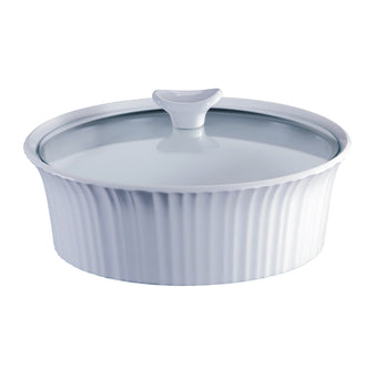 Corningware® French White 2.35L Round Covered Casserole