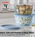 Pyrex® Colours Simply Store Blue 4 Cup Round