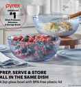 Pyrex® Color Sculptured Blue Bowl 4.5L