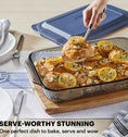 Pyrex® Colours Sculpted Smoke Bakeware Rectangle w/Plastic Lid 2.85L