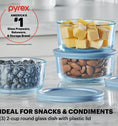 Pyrex® Colours Simply Store Blue 6 Piece Set (2 Cup)