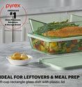 Pyrex® Colours Simply Store Green 11 Cup Rectangle