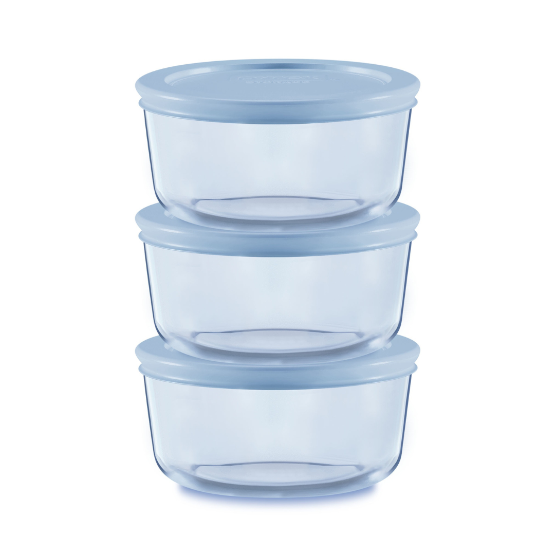 Pyrex® Colours Simply Store Blue 6 Piece Set (2 Cup)