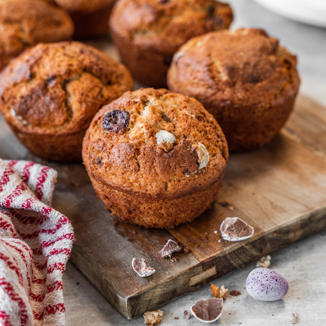 Easter Egg Banana Muffins